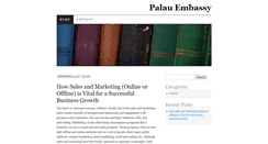 Desktop Screenshot of palauembassy.com